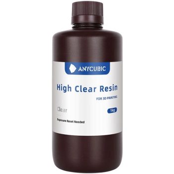 Фото фотополимерной смолы Anycubic High Clear Resin, прозрачный (1 кг)