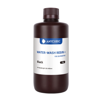 Фото фотополимерной смолы Anycubic Water-Wash Resin+, черный (1 кг)