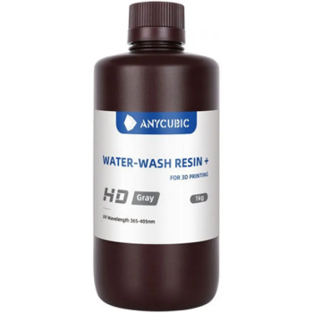 Фотополимерная смола Anycubic Water-Wash Resin+ HD серая (1кг) Фотополимерная смола Anycubic Water-Wash Resin+ HD серая (1кг)