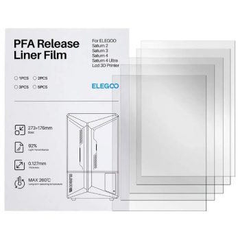 PFA/nFEP (FEP 2.0) плёнка для 3D принтеров Elegoo Saturn 2/8K/3/4/4 Ultra (5 шт.)