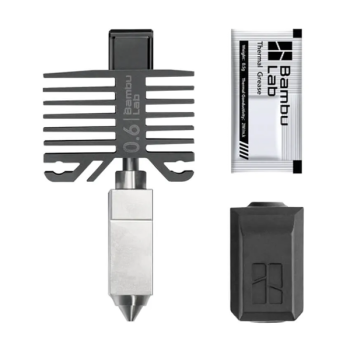 Хотэнд с соплом 0,6 мм из закаленной стали для 3D принтера Bambu Lab X1 Series & P1 Series