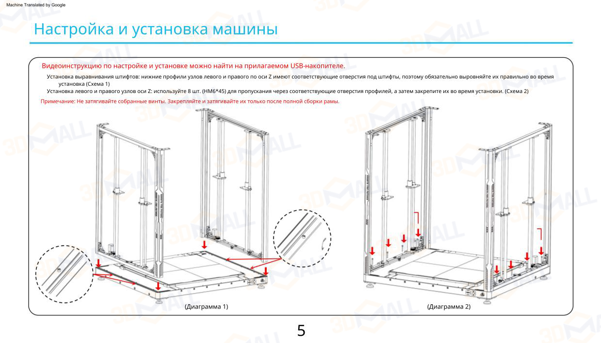 Фото Руководство пользователя на русском на 3D принтер Elegoo OrangeStorm Giga 10