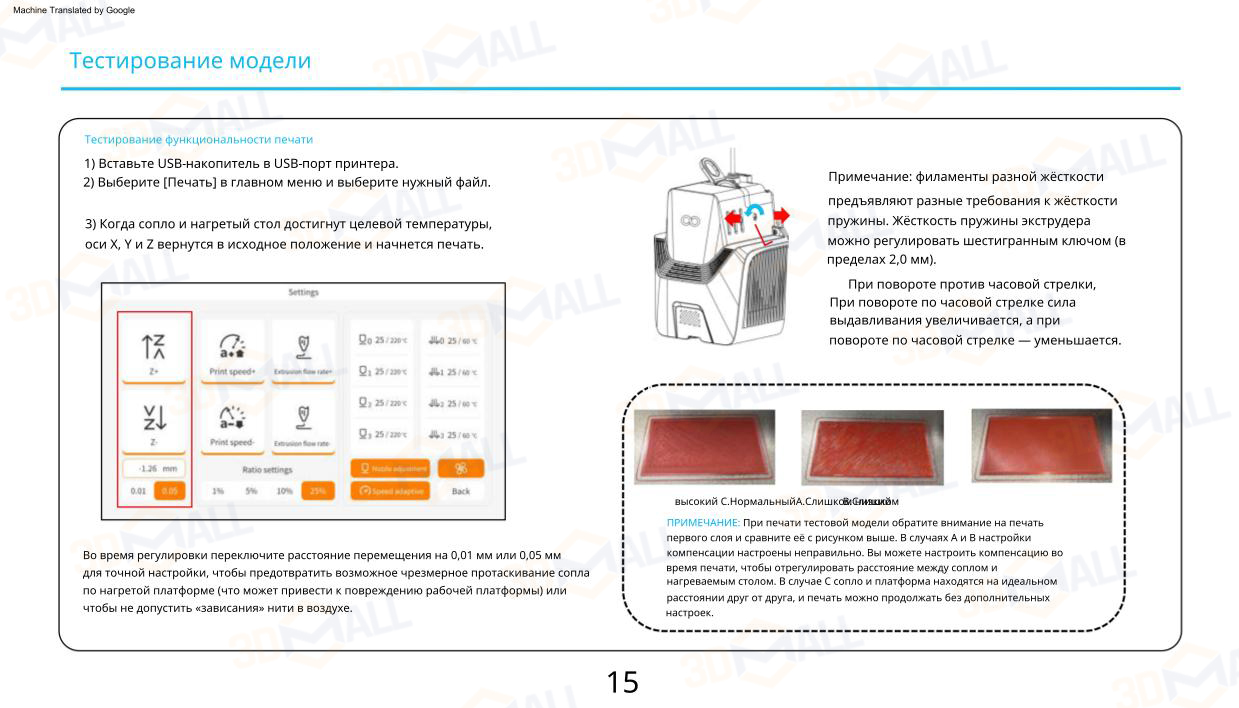 Фото Руководство пользователя на русском на 3D принтер Elegoo OrangeStorm Giga 20