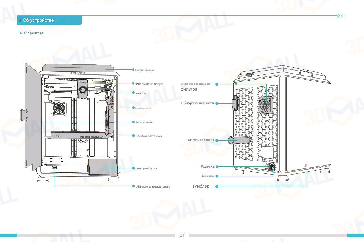 Фото Руководство пользователя на русском 3D принтер Creality K1C 4