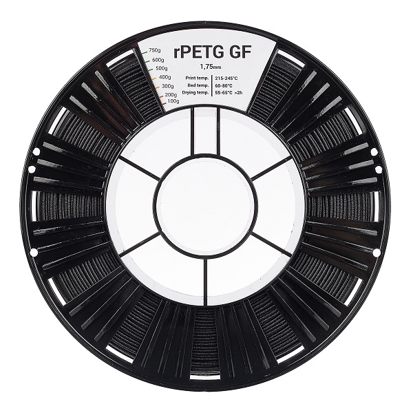 rPETG GF пластик 1.75мм черный 1 Фото rPETG GF пластик 1.75мм черный 1
