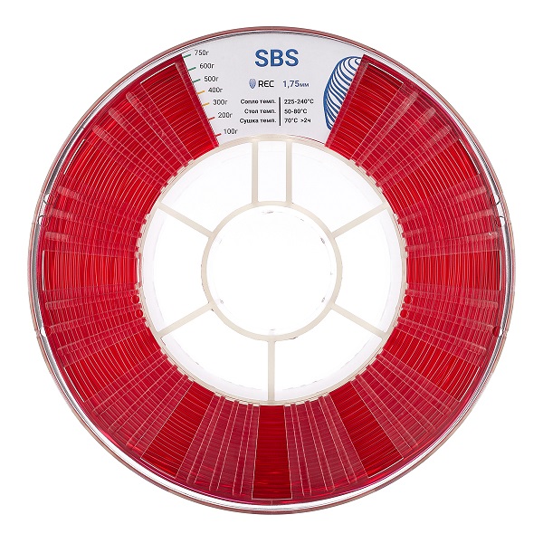 SBS пластик REC 1.75мм красный 1 Фото SBS пластик REC 1.75мм красный 1