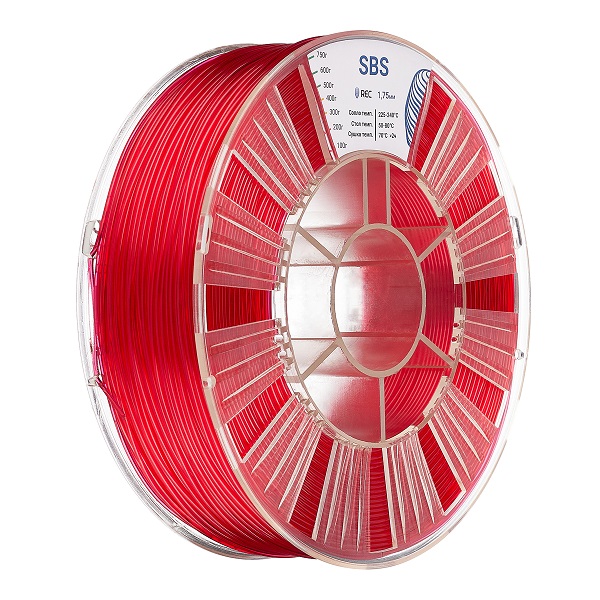 SBS пластик REC 1.75мм красный 2 Фото SBS пластик REC 1.75мм красный 2