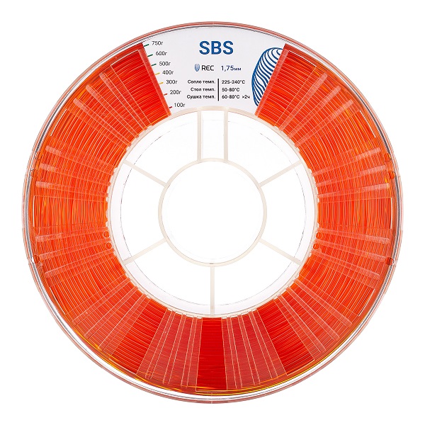 SBS пластик REC 1.75мм оранжевый 1 Фото SBS пластик REC 1.75мм оранжевый 1