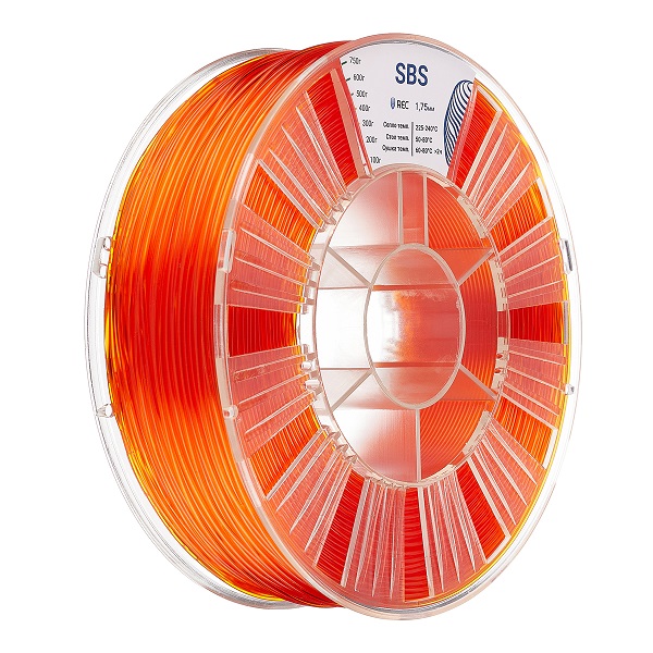 SBS пластик REC 1.75мм оранжевый 2 Фото SBS пластик REC 1.75мм оранжевый 2
