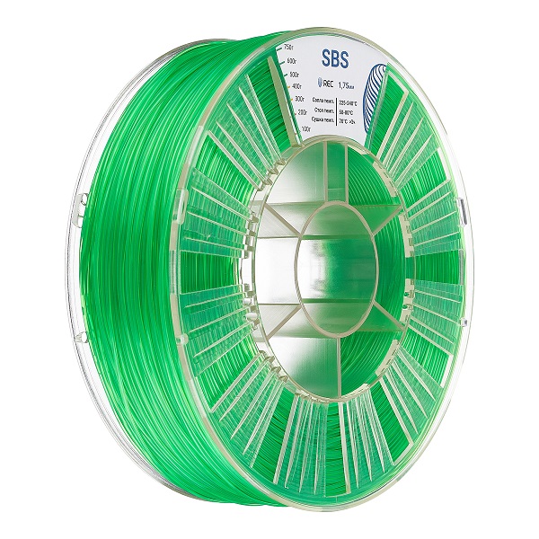 SBS пластик REC 1.75мм зеленый 2 Фото SBS пластик REC 1.75мм зеленый 2