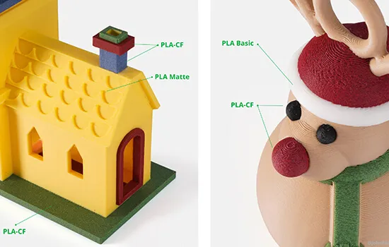 Фото Катушка PLA-CF пластика Bambu Lab 1.75 мм 1кг черная 5