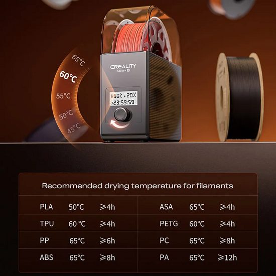 Фото Внешний держатель-сушка пластика Creality SpacePi SE 8